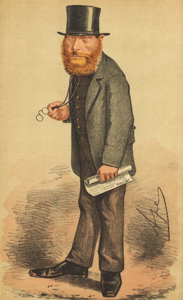 Associate Product SPY CARTOON. W E Forster 'If he is not an advanced liberal, i…' Politics 1869