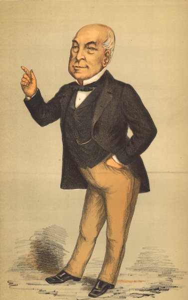 Associate Product VANITY FAIR SPY CARTOON. R Bernal-Osborne 'The smart critic' Politics 1870