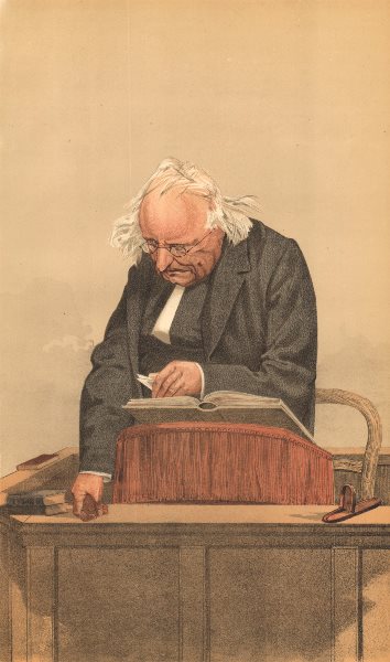 Associate Product SPY CARTOON. Rev Thomas Binney 'The head of the Dissenters' Clergy 1872 print
