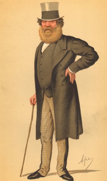 Associate Product VANITY FAIR CARTOON. Col Thomas Edward Taylor 'Lately whipped' Ireland 1874