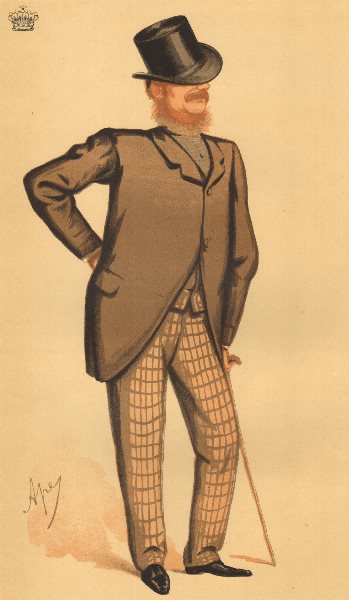 Associate Product SPY CARTOON. The Earl of Abergavenny 'The Tory bloodhound' Monmouth. Ape 1875