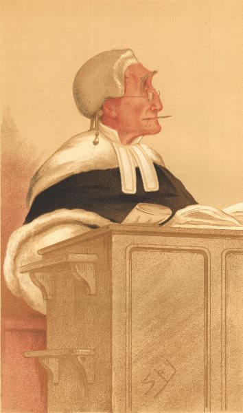 Associate Product VANITY FAIR CARTOON. Sir Anthony Cleasby 'Formerly of the Carlton' Judges 1876