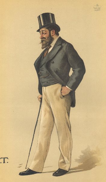 Associate Product VANITY FAIR SPY CARTOON. Lord Henniker 'a man of business' Suffolk. By T 1882