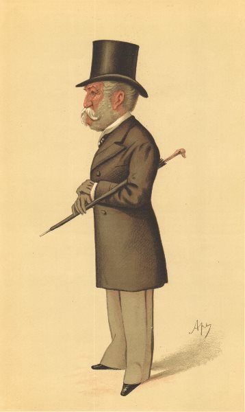 SPY CARTOON. Sir Charles Lennox Wyke 'the Baron'. Ambassador to Portugal. 1884