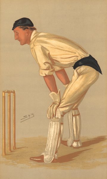 Associate Product VANITY FAIR CARTOON. Hylton Philipson 'Oxford Cricket'. Cricket. By Spy. 1889