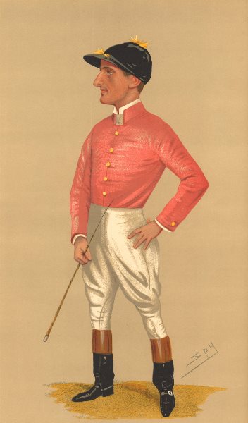 Associate Product VANITY FAIR CARTOON. James Woodburn. Jockeys. By Spy. antique caricature 1890