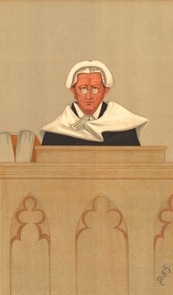 Associate Product VANITY FAIR SPY CARTOON. Justice Wright 'He declined a Knighthood..'.Judges 1891