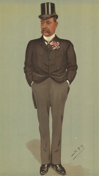 SPY CARTOON. Frederic Carne Rasch 'South-East Essex' & Chelmsford MP. Spy 1896