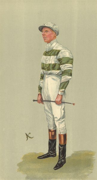 Associate Product VANITY FAIR SPY CARTOON. John Evelyn Watts 'JE Watts' Jockeys. By Ao 1903