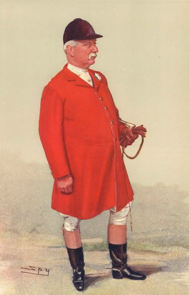 SPY CARTOON. Mr Albert Brassey 'The Master of the Heythrop'. Fox hunters. 1906