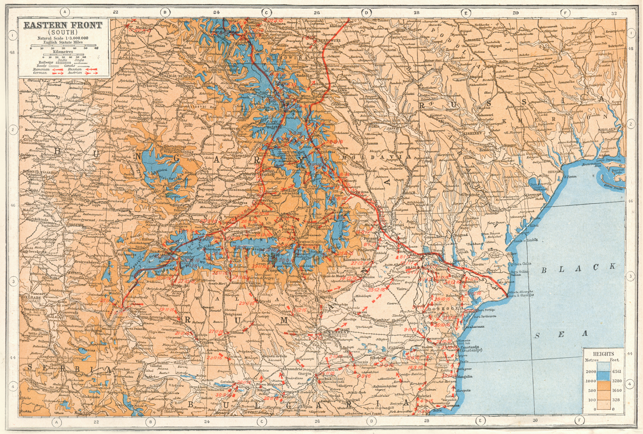 ROMANIA Sibiu Hermannstadt City Plan -1880 Map 4 x 6 (10 x 15 cm) Baedeker