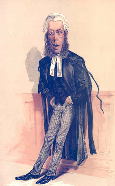 Associate Product SPY CARTOON. Sir Robert Collier 'Sir John Coleridge serves under him' Law 1870