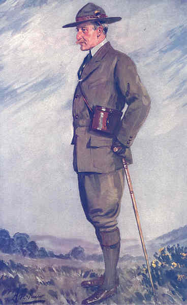 Associate Product VANITY FAIR SPY CARTOON. Lt-Gen Sir R Baden-Powell 'Boy Scouts'. Militaria. 1911