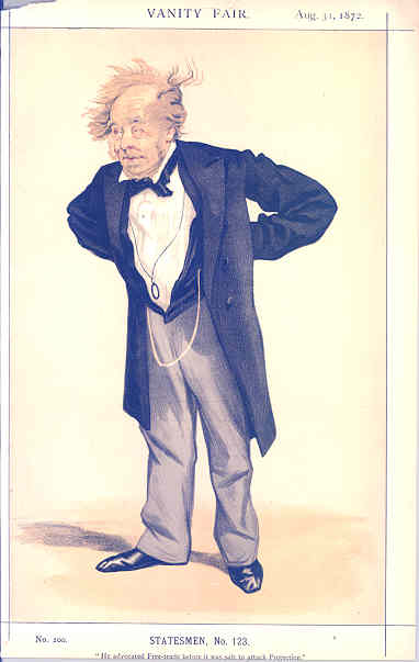 Associate Product SPY CARTOON. Charles Pelham Villiers 'He advocated Free-trade b…' Staffs 1872